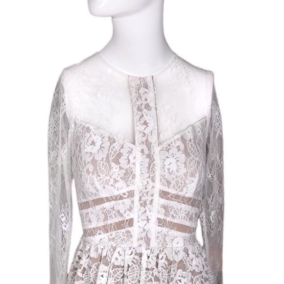 Anthropologie SAU Lace Illusion Bodice Special Occasion Dress, US size 0 - Picture 6 of 11